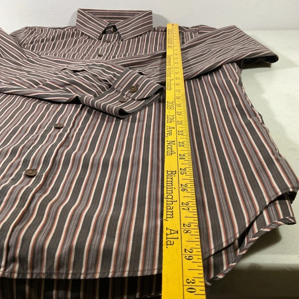 BANANA REPUBLIC Shirt Mens Large Button Up Non Iron Tailored Slim‎ Fit. K23